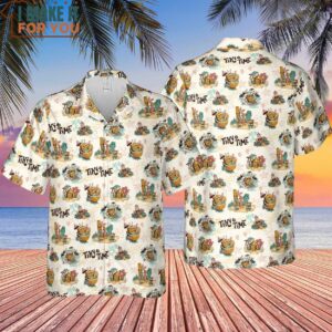Patrick Squidward SpongeBob SquarePants Aloha Hawaiian Shirt 4