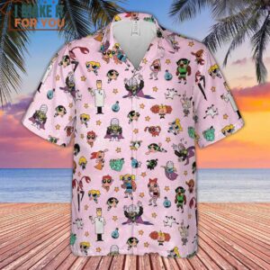 Power Puff Girls Characters Pattern Hawaiian Shirt 2