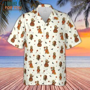 Pumpkin Sam Trick r Treat Horror Hawaiian Shirt 2