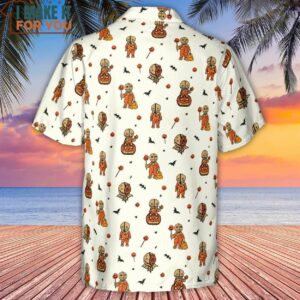 Pumpkin Sam Trick r Treat Horror Hawaiian Shirt 3