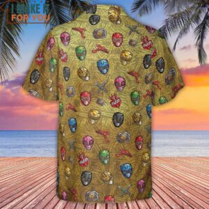 Power Team Mighty Morphin Power Rangers Hawaiian Shirt 3