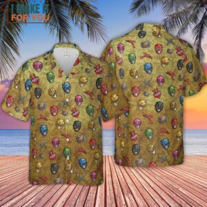 Power Team Mighty Morphin Power Rangers Hawaiian Shirt 4
