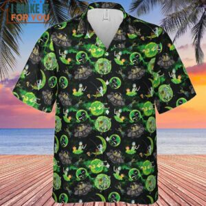 Rick and Morty Pattern Hawaiian Shirt 2