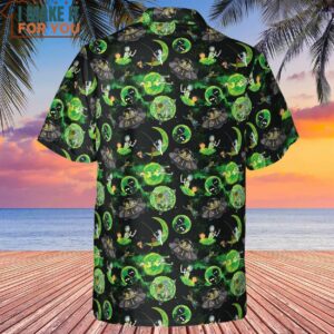 Rick and Morty Pattern Hawaiian Shirt 3