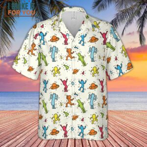 Rick Haring Rick and Morty Pop Art Pattern Hawaiian Shirt 2
