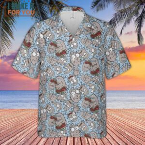 Rick Sanchez Rick and Morty Pattern Hawaiian Shirt 2