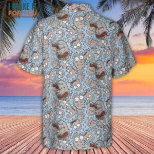 Rick Sanchez Rick and Morty Pattern Hawaiian Shirt 3