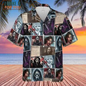 Scream Ghostface Horror Movie Halloween Hawaiian Shirt 2