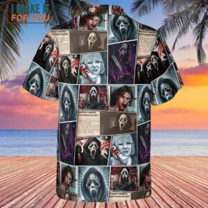 Scream Ghostface Horror Movie Halloween Hawaiian Shirt 3