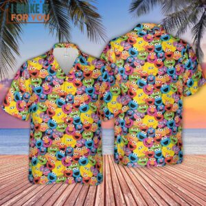 Sesame Street Characters Pattern Hawaiian Shirt 4