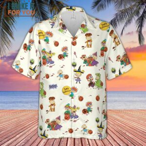 Rugrats Happy Halloween Pattern Hawaiian Shirt 2 1