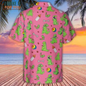Rugrats Reptar Pattern Hawaiian Shirt 3 1