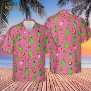 Rugrats Reptar Pattern Hawaiian Shirt 4 1