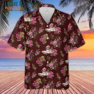 Slimer Ecto 1 Proton Pack Floral Ghostbusters Hawaiian Shirt 2