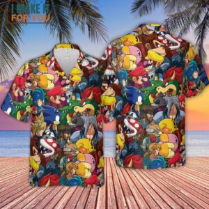 Smash Fight Super Smash Characters Hawaiian Shirt 4