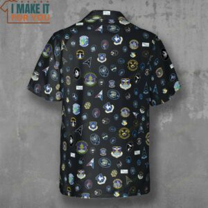 Space Force Squadron Pattern Hawaiian Shirt 3