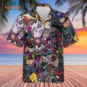 Spider Punk Get Punked Across Spider Verse Hawaiian Shirt 2