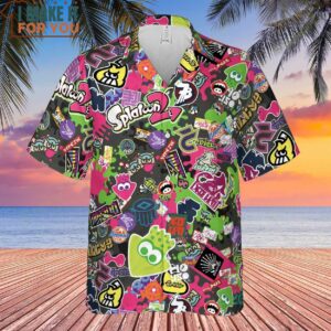 Splatoon Video Game Pattern Hawaiian Shirt 2