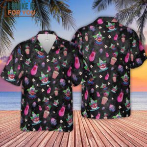 Space Horror Movie Killer Klowns Outer Hawaiian Shirt 4