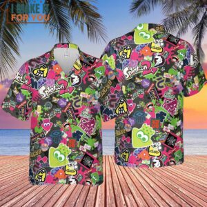 Splatoon Video Game Pattern Hawaiian Shirt 4