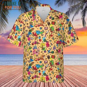 Spongebob Doodle Hawaiian Shirt Gift Ideas For Cartoon Lovers 2