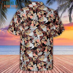 Tasmanian Devil Looney Tunes Pattern Hawaiian Shirt Gift Ideas For Cartoon Lovers 3