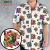 TMNT Break The Wall Hawaiian Shirt, Best Gifts for Cartoon Lovers