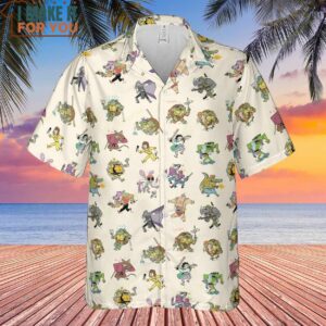 TMNT Characters Pattern Hawaiian Shirt Best Gifts for Cartoon Lovers 2