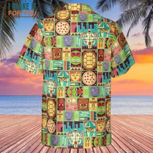 TMNT Tiki Style Hawaiian Shirt Best Gifts for Cartoon Lovers 3