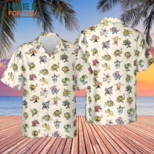 TMNT Characters Pattern Hawaiian Shirt Best Gifts for Cartoon Lovers 4