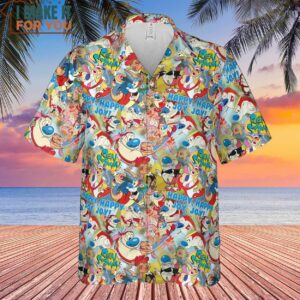 The Ren and Stimpy Show Hawaiian Shirt Gifts for Cartoons Lovers 2