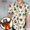 The Rock-afire Explosion Pattern Hawaiian Shirt, Affordable Gifts for Cartoon Lovers