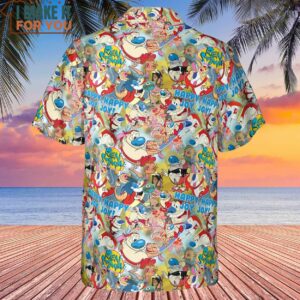 The Ren and Stimpy Show Hawaiian Shirt Gifts for Cartoons Lovers 3
