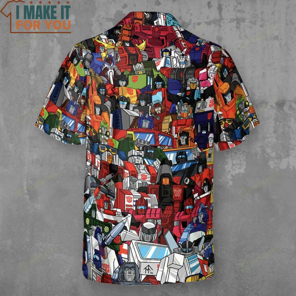 Transformers Characters Pattern Hawaiian Shirt, Best Gifts for Cartoon ...