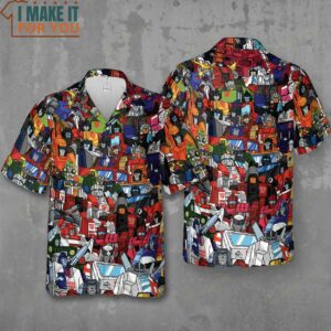 Transformers Characters Pattern Hawaiian Shirt Best Gifts for Cartoon Lovers 4