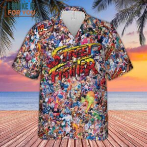 Street Fighter Colorful Pattern Hawaiian Shirt Best Hawaiian Shirts For Gamer 2