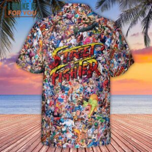 Street Fighter Colorful Pattern Hawaiian Shirt Best Hawaiian Shirts For Gamer 3