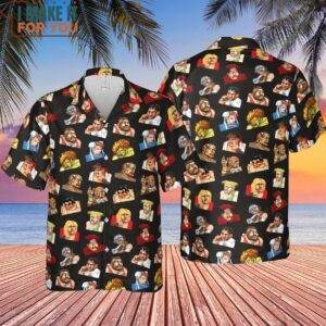 Street Fighter Continue Screen Short Hawaiian Shirt Best Hawaiian Shirts For Gamer 4