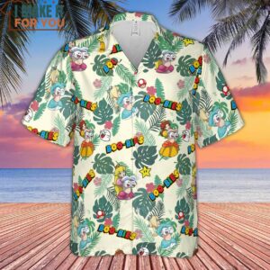 Super Mario Boo Bies Pattern Hawaiian Shirt Best Hawaiian Shirts For Gamer 2