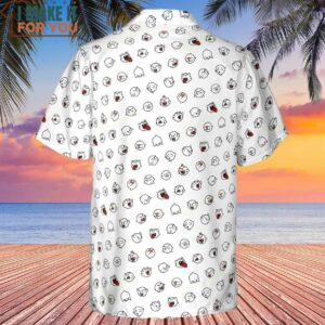 Super Mario Boo Pattern Hawaiian Shirt Best Hawaiian Shirts For Gamer 3