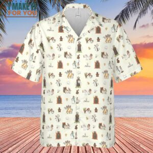 The Holy Grail Pattern Monty Python Hawaiian Shirt Best Hawaiian Shirts For Gamer 2