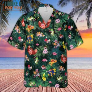 Video Game Characters Pattern Hawaiian Shirt Best Hawaiian Shirts For Gamer 2