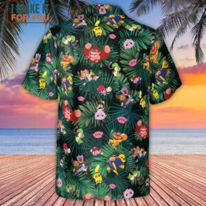 Video Game Characters Pattern Hawaiian Shirt Best Hawaiian Shirts For Gamer 3