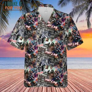They Live Seamless Pattern Hawaiian Shirt Horror Hawaiian Shirts For Men 2