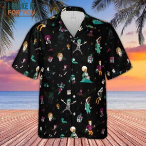 Third Times A Charm Beetlejuice Hawaiian Shirt Horror Hawaiian Shirts For Men 2