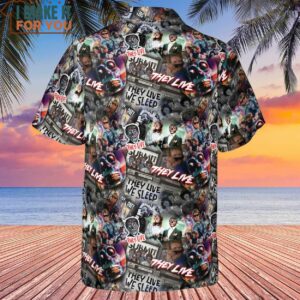 They Live Seamless Pattern Hawaiian Shirt Horror Hawaiian Shirts For Men 3