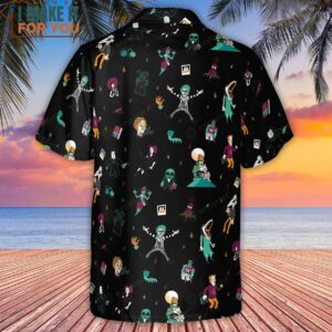 Third Times A Charm Beetlejuice Hawaiian Shirt Horror Hawaiian Shirts For Men 3