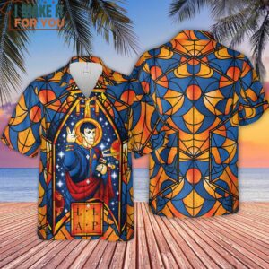Stained Glass Star Trek Hawaiian Shirt Hawaiian Shirts From Movies 4