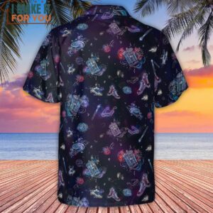 Tardis Doctor Who Seamless Hawaiian Shirt Hawaiian Shirts From Movies 3