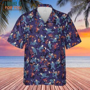 The Battle Freddy vs Jason Hawaiian Shirt Hawaiian Shirts From Movies 2